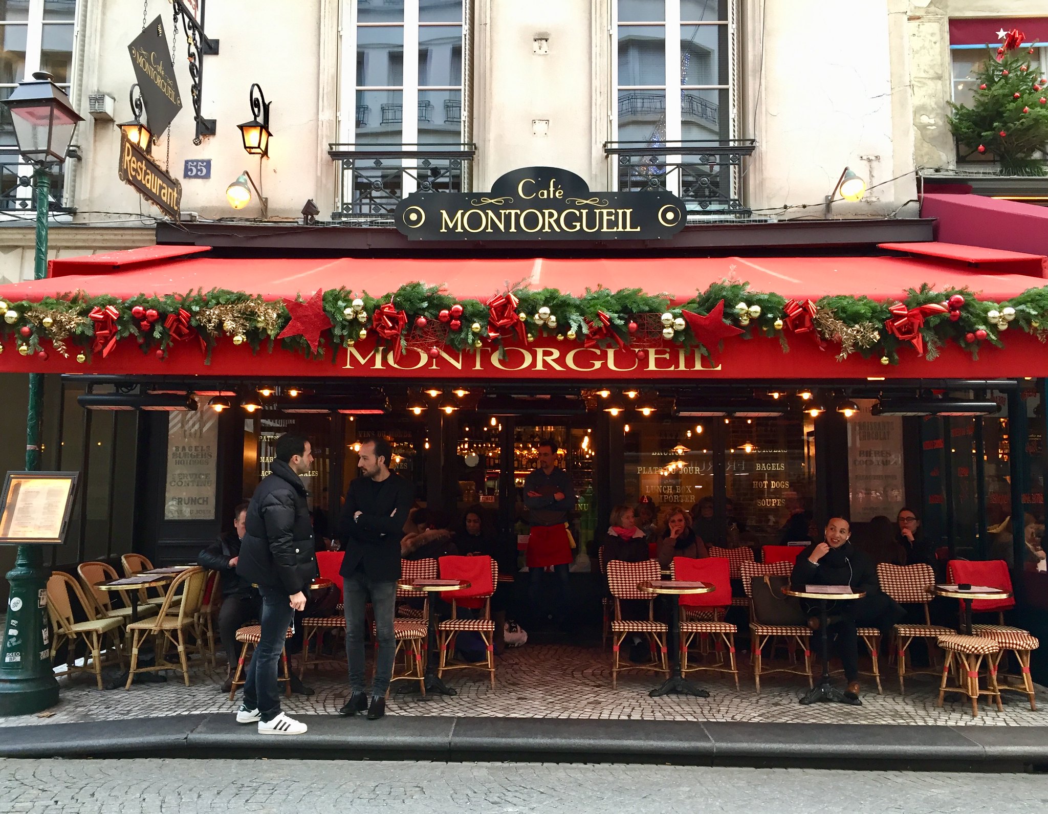 Rue Montorgueil at Christmas